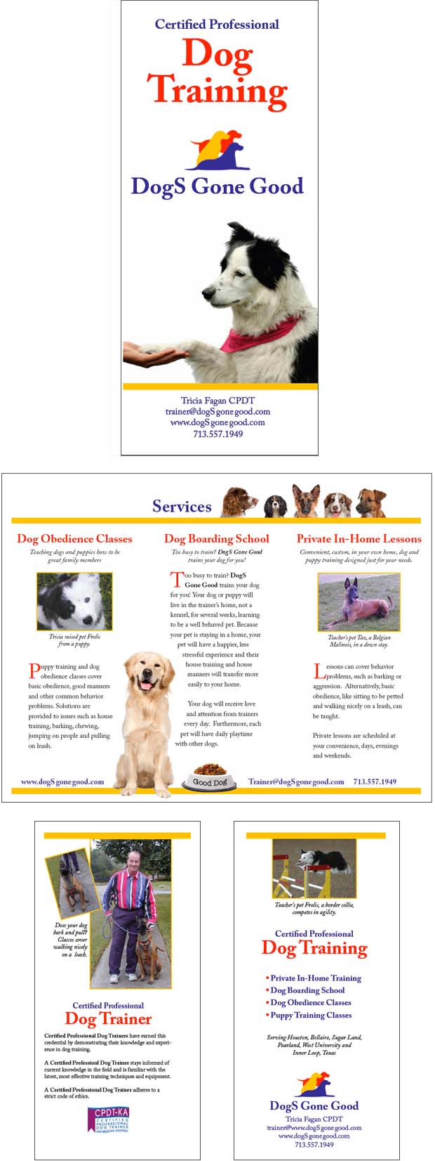 Brochure Design: Dogs Gone Good