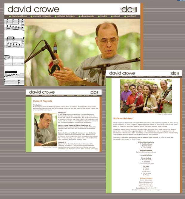 Web Design for David Crowe